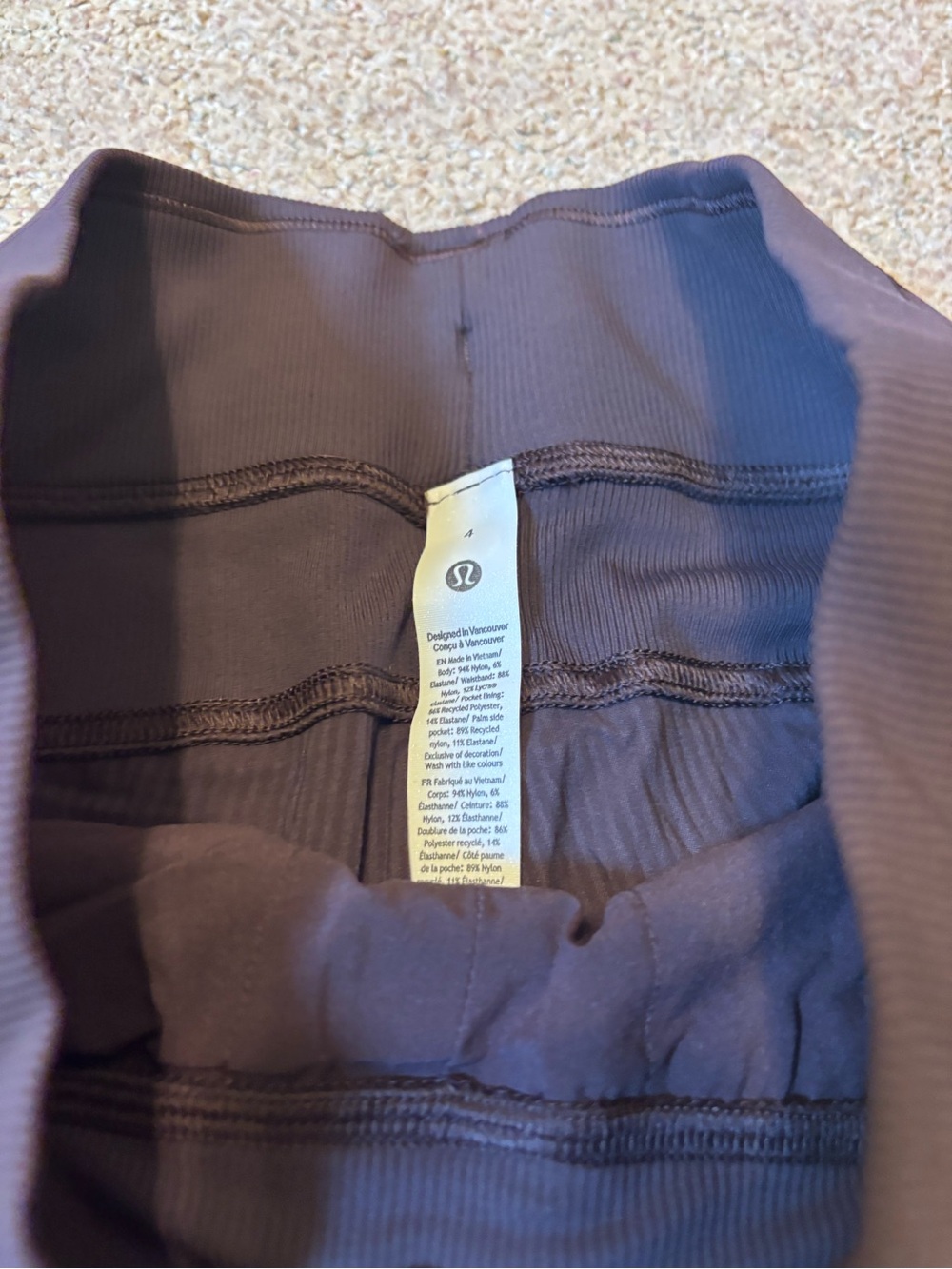 🆕Bnwt lululemon athletica dance studio mid rise Women's Dark Brown Track Joggers - Picture 12 of 15